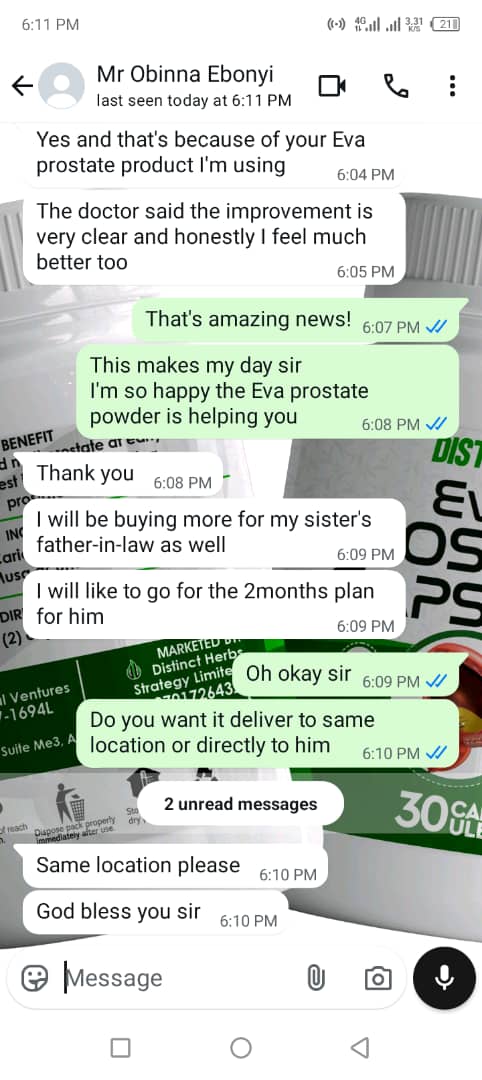 Eva Prostate Shrinker Capsule - Natural BPH Relief