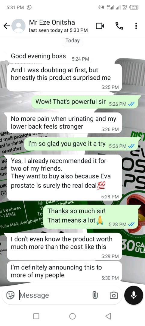 Eva Prostate Shrinker Capsule - Natural BPH Relief