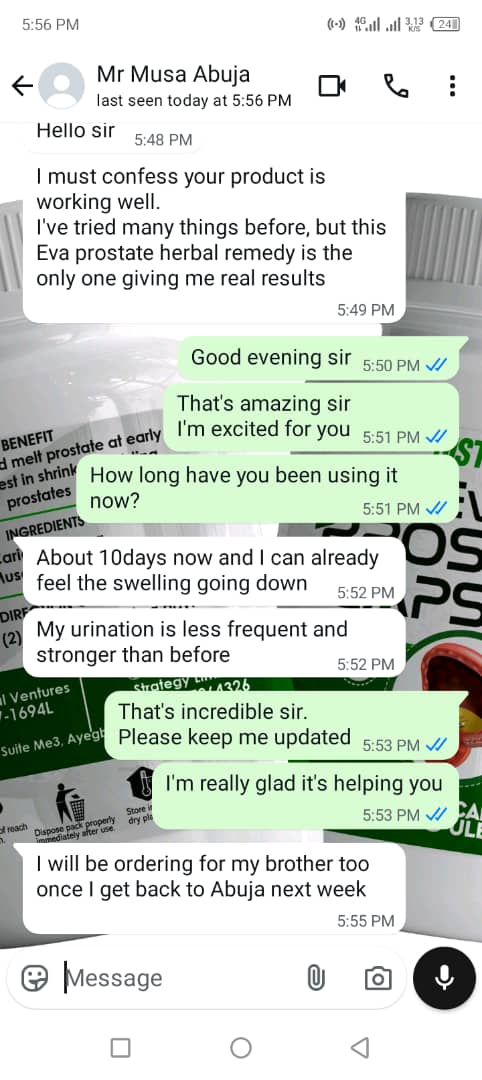 Eva Prostate Shrinker Capsule - Natural BPH Relief